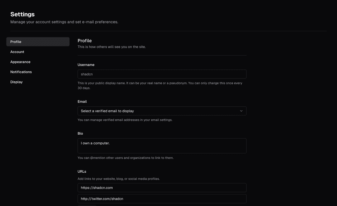 Feature Sections