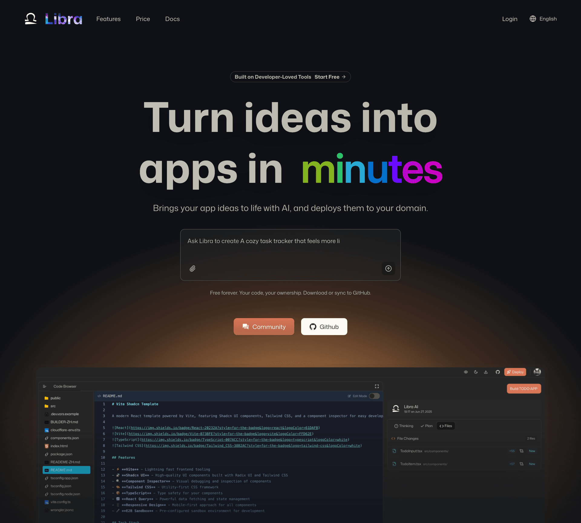 Libra AI website